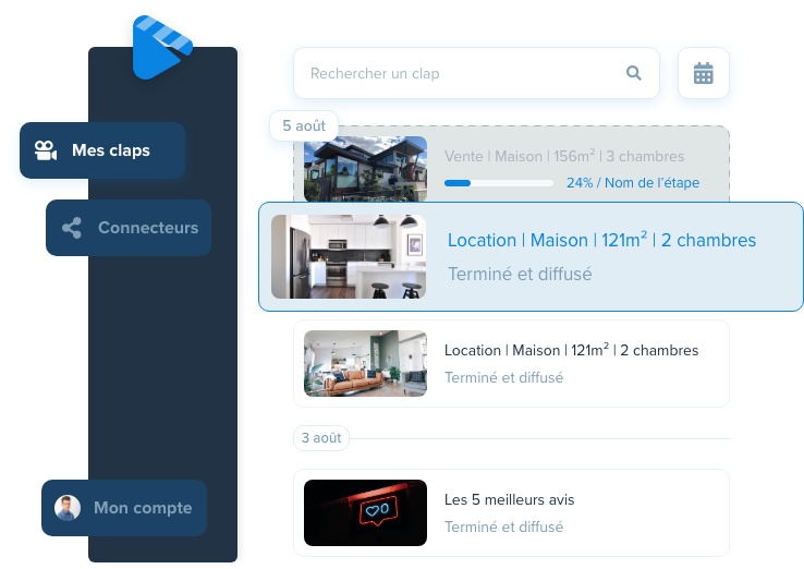 aperçu de l'interface